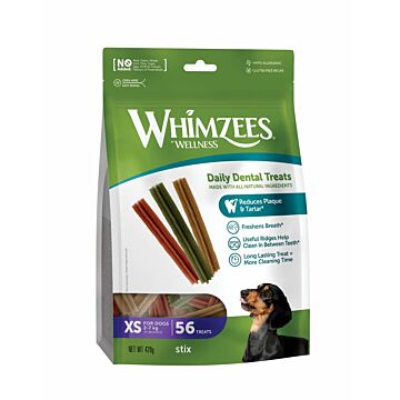 Whimzees Dog Dental Treat - Stix - Extra Small (5-15lbs) 420g