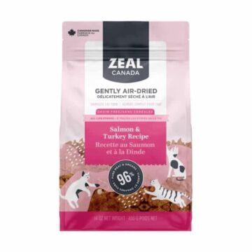 ZEAL CANADA Cat Food - Gently Air-Dried Salmon & Turkey 14oz