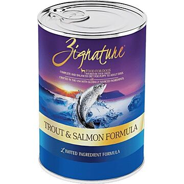 Zignature Dog Canned Food - Limited Ingredient Formula - Trout & Salmon
