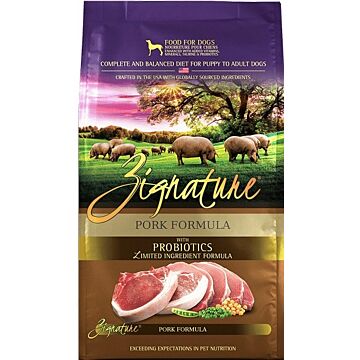 Zignature Dog Food - Grain Free Pork 25lb
