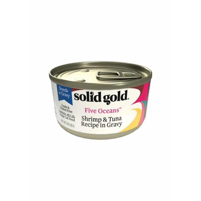 Solid Gold Cat Canned Food Five Oceans Grain Free Shreds