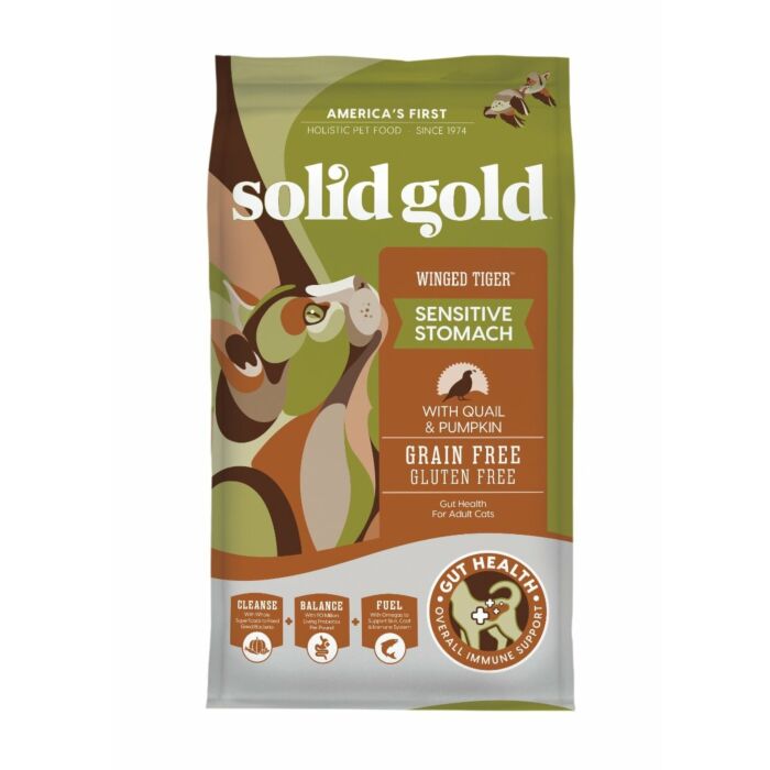 Solid Gold Cat Food Winged Tiger Grain Free Quail Pumpkin