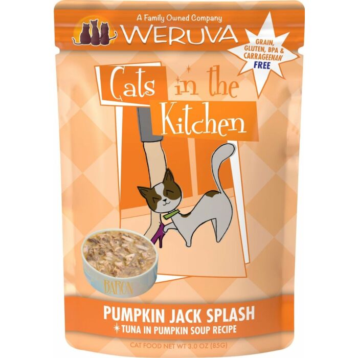 WERUVA Cat Pouch CITK Grain Free Pumpkin Jack Splash with Tuna