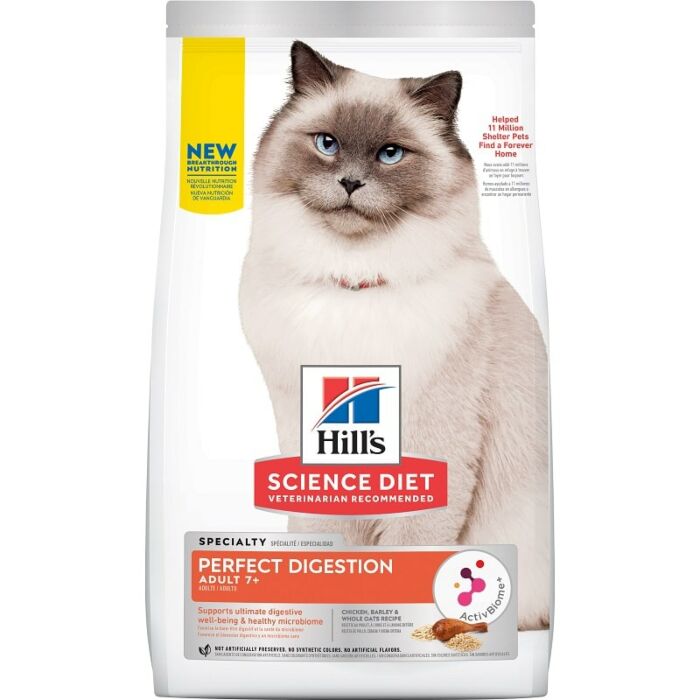 Hills Science Diet Cat Food Perfect Digestion Adult 7 3.5lb