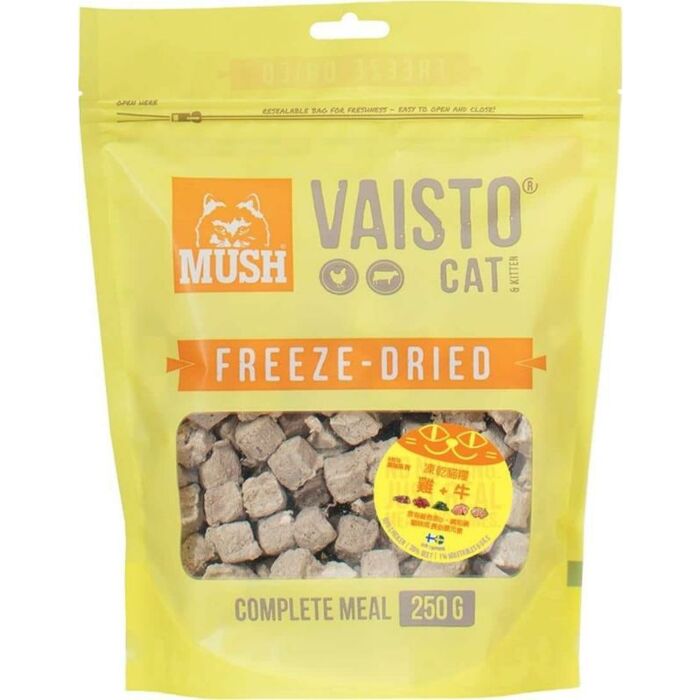 MUSH Vaisto Cat Food Freeze Dried Chicken Beef 250g ePet.hk