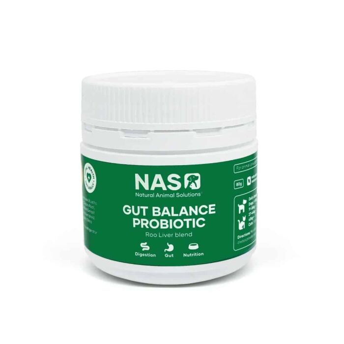 Natural Animal Solutions (NAS) Gut Balance Probiotic - Roo Liver Blend 80g