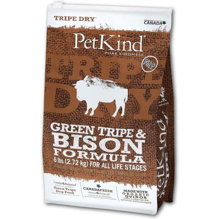 PetKind Grain Free Dog Food - Green Tripe & Bison