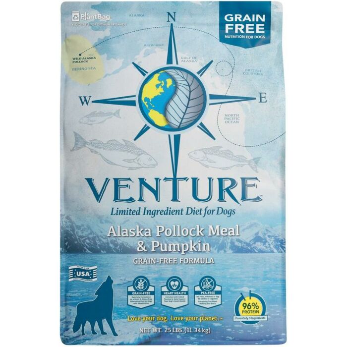 Earthborn Dog Food - Venture - Alaska Pollock & Pumpkin