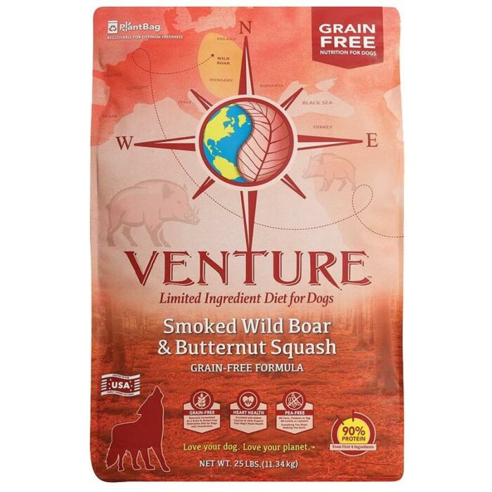 Earthborn Dog Food Venture Smoked Wild Boar Butternut Squash