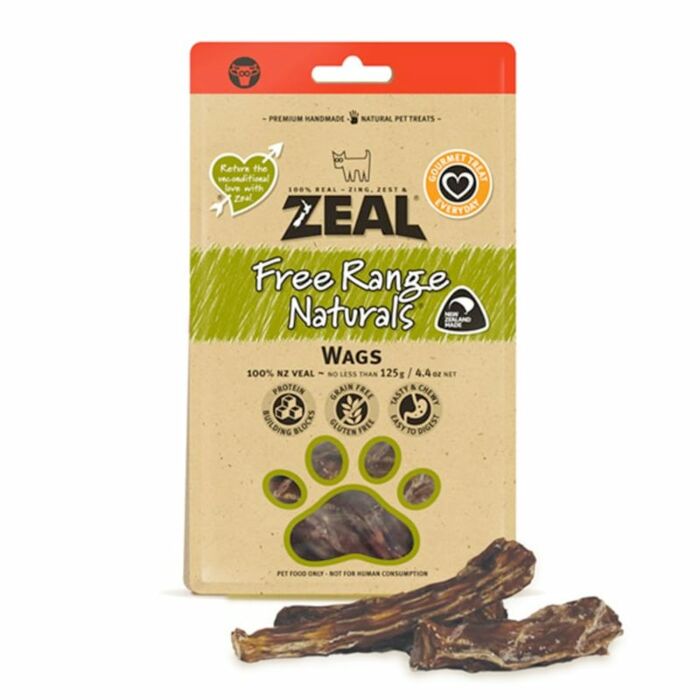 Zeal Dog Treat Natural Wags 125g ePet.hk Free Delivery