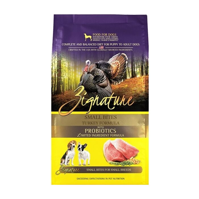 Zignature Dog Food Grain Free Small Bites Turkey ePet.hk