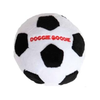 Doggie Goodie Dog Plush Toy With Squeaker - Soccer Plush