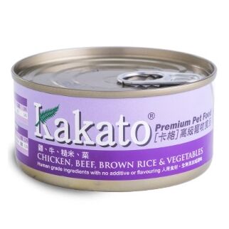 Kakato Cat & Dog Canned Food - Chicken, Beef, Brown Rice & Vegetables 170g