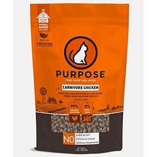 Purpose Freeze Dried Cat Food - Carnivore Chicken 9oz