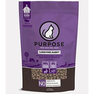 Purpose Freeze Dried Cat Food - Carnivore Rabbit 9oz