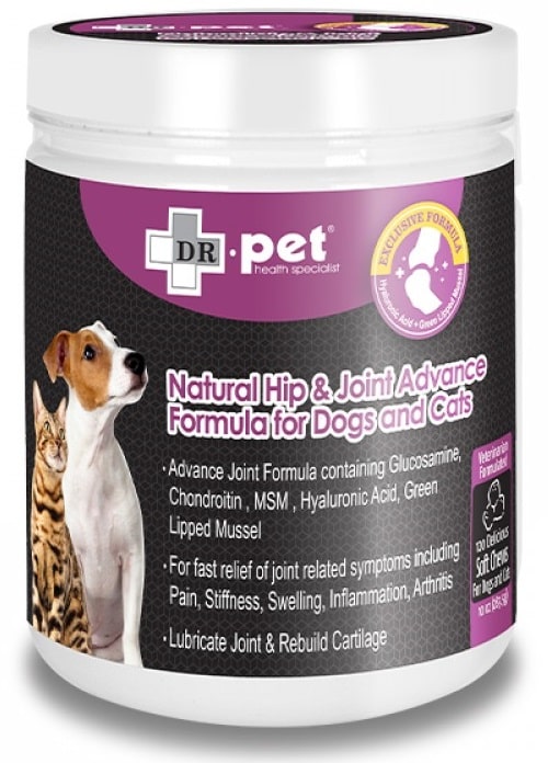 DR.pet Natural Hip Joint Advance Formula for Dogs Cats 120pcs