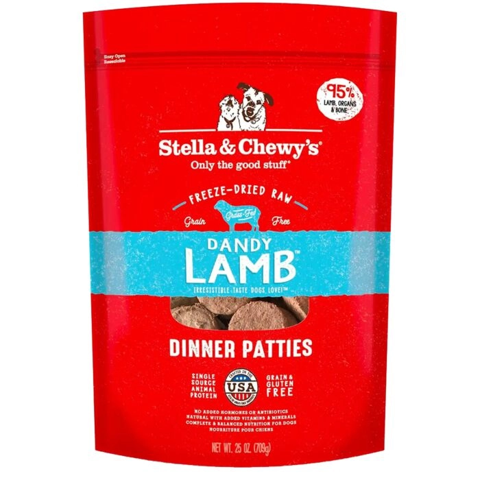 Stella Chewys Dog Food Freeze Dried Dinner Patties Dandy Lamb ePet.hk Free Delivery