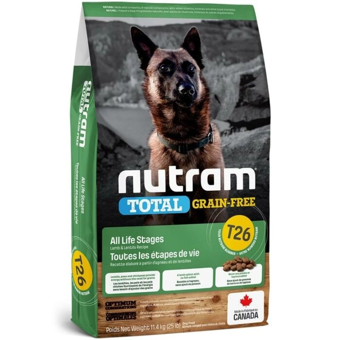 Nutram Dog Food T26 Total Grain Free Lamb Legumes ePet.hk Free Delivery